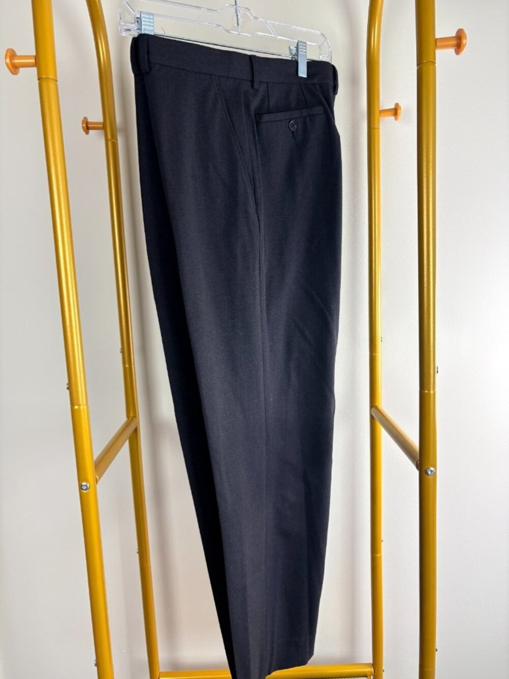 Giorgio Armani BLACK LABEL Mens Dark Gray ITALIAN Dress Pants 34 Waist